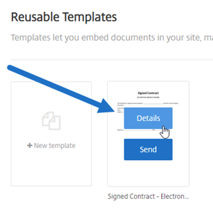 Reusable templates