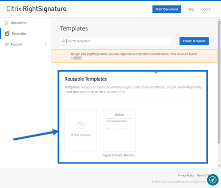 Reusable templates