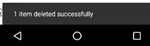 Android file deletes confirmation message