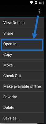 Android Open In