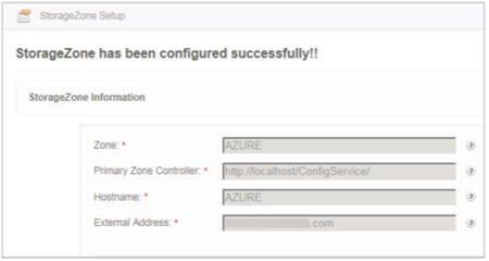 Azure configuration step 10