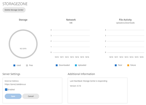 ShareFile storage zones Host